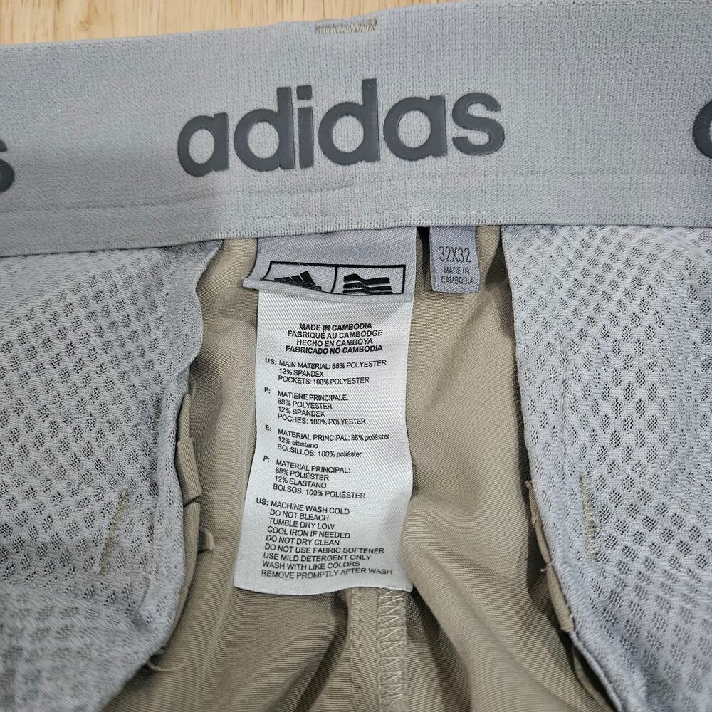Adidas Men's 32x32‎ Ultimate365 Beige Tan Khaki Athletic Performance Golf Pants - Picture 5 of 7